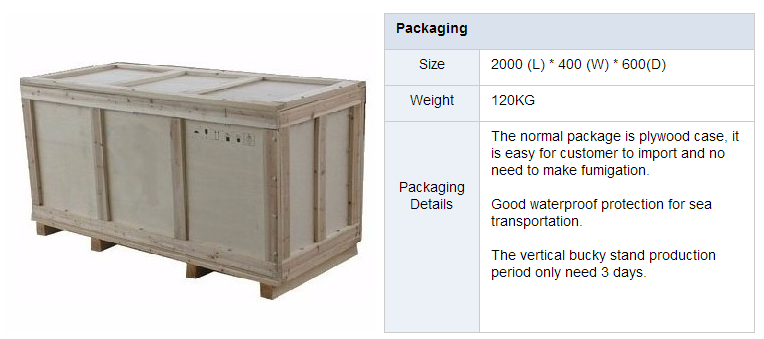 NKDRSG-Vertical Fixed Bucky Stand packing