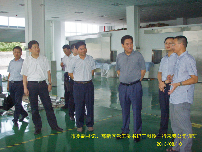 潍坊市委副书记、高新区党工委书记王献玲到我司考察指导工作
