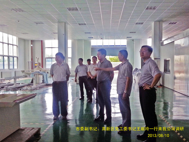 潍坊市委副书记、高新区党工委书记王献玲到我司考察指导工作