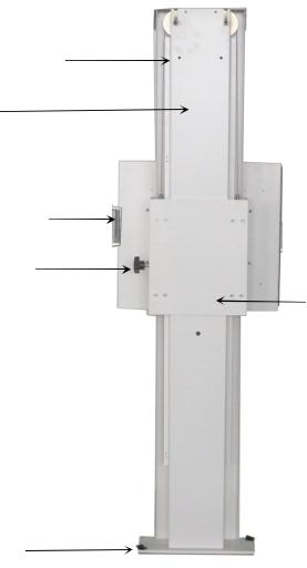 侧装片胸片架背面结构