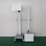 推车式胸片架是如何安装的